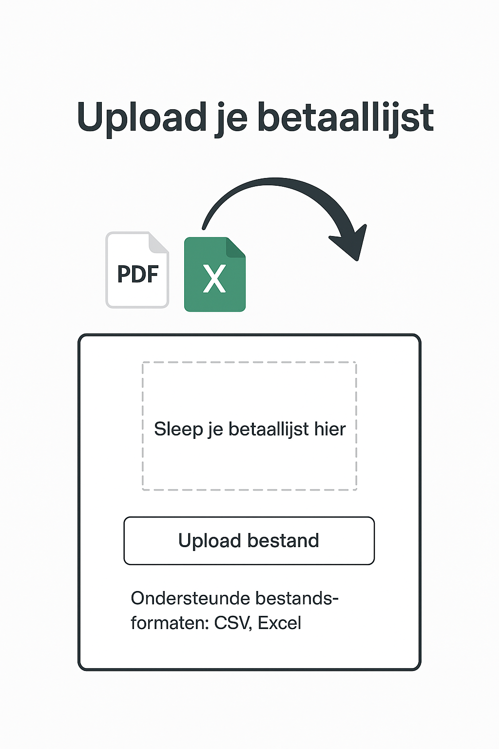 1. Upload je betaallijst